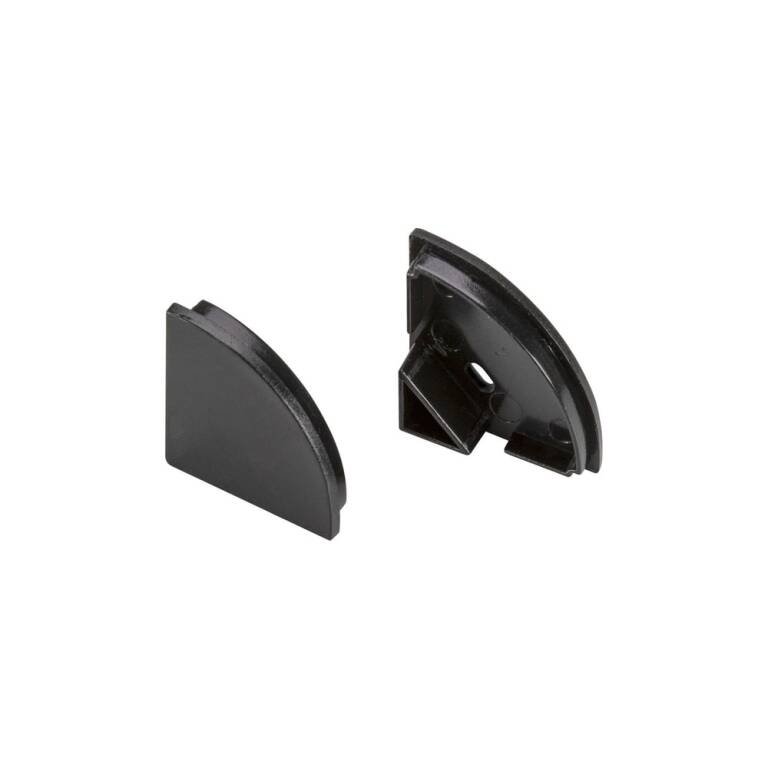SLV LEDSTRIP ENDKAPPEN, ECKE, M, schwarz