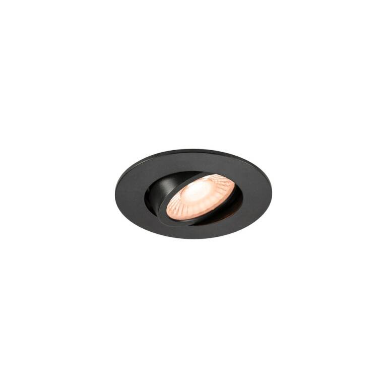 SLV UNIVERSAL DOWNLIGHT SLIM, RL, PHASE, Deckeneinbauleuchte, 2700 K / 3000 K / 4000 K, 6 W, schwarz