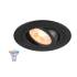 NEW TRIA® 75 SMART SET, DL, RUND, GU10, PAR16, ZIGBEE, TW, Deckeneinbauleuchte, schwarz