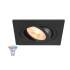 NEW TRIA® 75 SMART SET, DL, ECKIG, GU10, PAR16, ZIGBEE, TW, Deckeneinbauleuchte, schwarz
