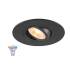 NEW TRIA® 75 XL SMART SET, DL, RUND, GU10, PAR16, ZIGBEE, TW, Deckeneinbauleuchte, schwarz