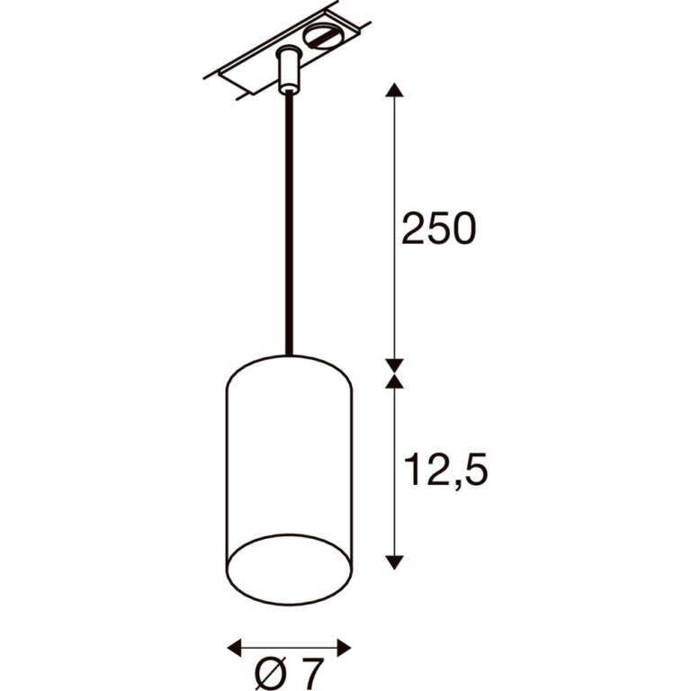 SLV ASTO TUBE SMART SET, 1PH., PD, GU10, PAR16, ZIGBEE, TW, 1~ Spot, schwarz
