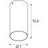 ASTO TUBE SMART SET, CL, SINGLE, GU10, PAR16, ZIGBEE, TW, Deckenaufbauleuchte, schwarz