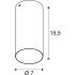 ASTO TUBE SMART SET, CL, SINGLE, GU10, PAR16, ZIGBEE, TW, Deckenaufbauleuchte, weiß