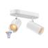 ASTO TUBE SMART SET, CW, DOUBLE, GU10, PAR16, ZIGBEE, TW, Wand- und Deckenaufbauleuchte, weiß