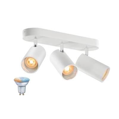 SLV ASTO TUBE SMART SET, CW, TRIPLE, GU10, PAR16, ZIGBEE, TW, Wand- und Deckenaufbauleuchte, weiß