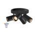 ASTO TUBE SMART SET, CW, VIERFACH, GU10, PAR16, ZIGBEE, TW, Wand- und Deckenaufbauleuchte, schwarz
