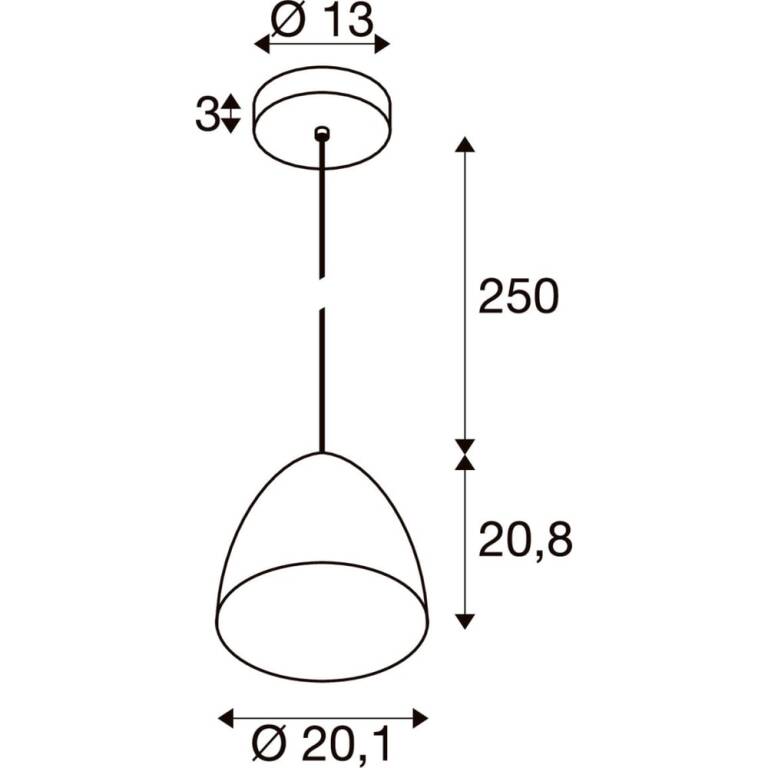SLV PARA CONE 20 SMART SET, PD, E27, A60, ZIGBEE, RGBW, Pendelleuchte, schwarz