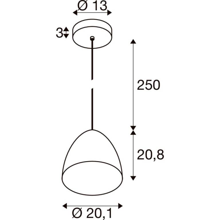 SLV PARA CONE 30 SMART SET, PD, E27, Pendelleuchte, Pendellänge: 30 cm, RGBW, weiß