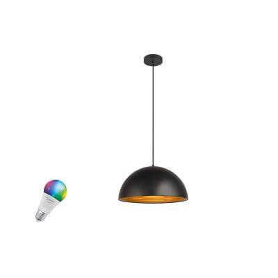 SLV FORCHINI M 40 SMART SET, PD, E27, A60, ZIGBEE, RGBW, Pendelleuchte, schwarz