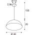 FORCHINI M 40 SMART SET, PD, E27, A60, ZIGBEE, RGBW, Pendelleuchte, schwarz