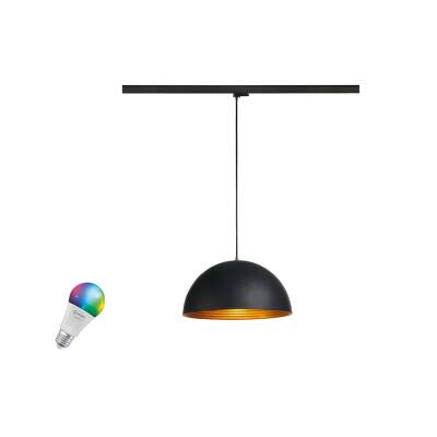 SLV FORCHINI M 40 SMART SET, 3PH., PD, E27, A60, ZIGBEE, RGBW, 3~ Pendelleuchte, schwarz