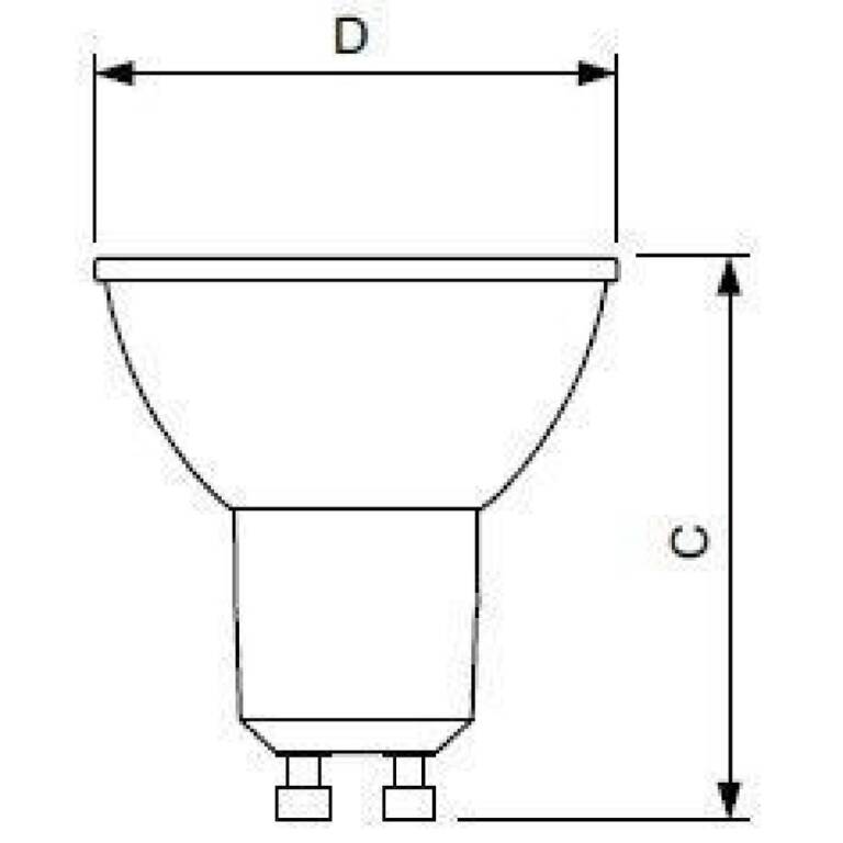 PHILIPS Philips, Leuchtmittel, MASTER VALUE LEDspot MV, GU10, 230 V/AC, DIM, 2700 K, 60 Grad, 3.7 W, 355 lm, EEI: E, IP 20