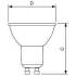 Philips, Leuchtmittel, MASTER VALUE LEDspot MV, GU10, 230 V/AC, DIM, 2700 K, 60 Grad, 3.7 W, 355 lm, EEI: E, IP 20