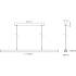 Deko-Light, Pendelleuchte, Office Three Standard Up and Down, 56 W, DALI, 4000 K, Schwarz, 8300 lm, Eingangsspannung: 180-264 V/AC, Aluminium, Matt, IP 20