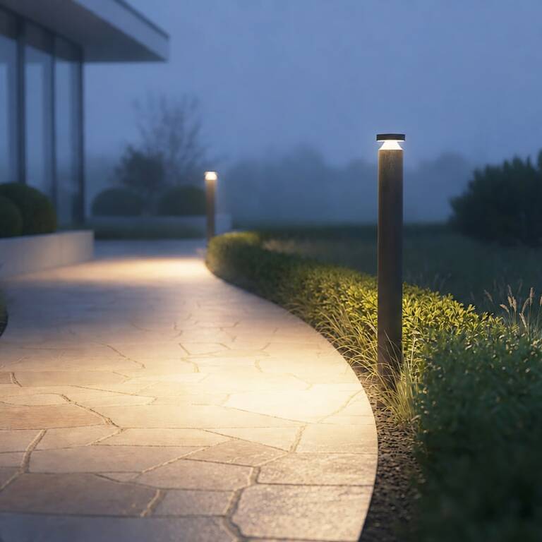 Deko-Light Deko-Light, Pollerleuchte, Faro 100, 12 W, 3000 K, Dunkelgrau, 570 lm, Eingangsspannung: 180-264 V/AC, Aluminium, IP 65