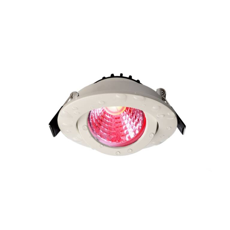 Deko-Light Deko-Light, Einbaustrahler, Dione IP44, 7,0 W, RGB+3000 K, Weiß, 400 lm, Spannungskonstant, Eingangsspannung: 24 V/DC, Aluminium, IP 20, IP 44