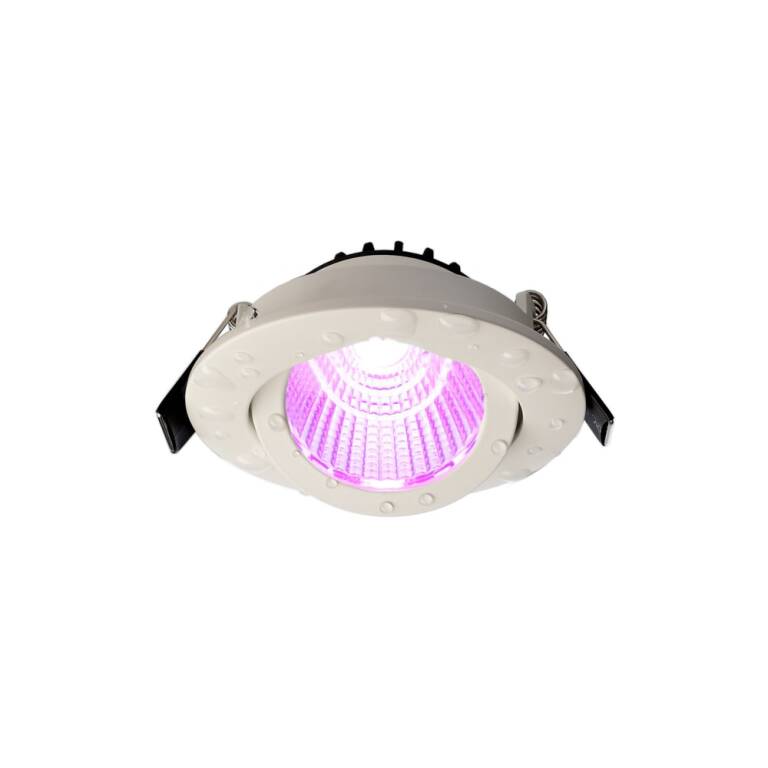 Deko-Light Deko-Light, Einbaustrahler, Dione IP44, 7,0 W, RGB+3000 K, Weiß, 400 lm, Spannungskonstant, Eingangsspannung: 24 V/DC, Aluminium, IP 20, IP 44