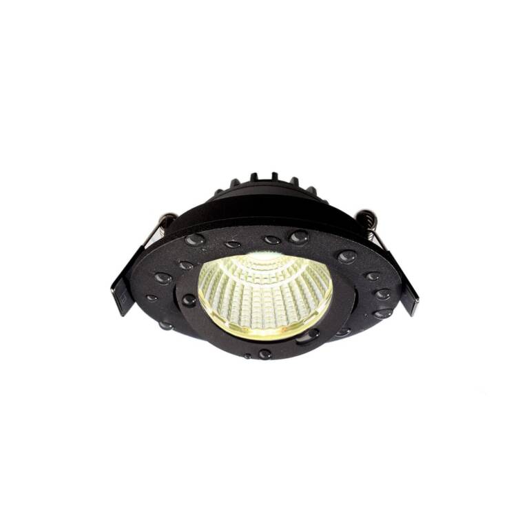 Deko-Light Deko-Light, Einbaustrahler, Dione IP44, 7,0 W, RGB+3000 K, Schwarz, 400 lm, Spannungskonstant, Eingangsspannung: 24 V/DC, Aluminium, IP 20, IP 44