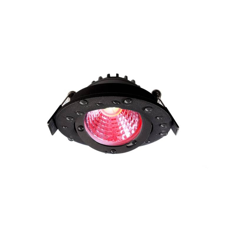 Deko-Light Deko-Light, Einbaustrahler, Dione IP44, 7,0 W, RGB+3000 K, Schwarz, 400 lm, Spannungskonstant, Eingangsspannung: 24 V/DC, Aluminium, IP 20, IP 44
