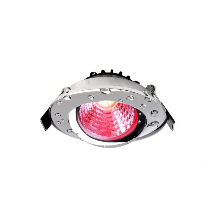 Deko-Light Deko-Light, Einbaustrahler, Dione IP44, 7,0 W, RGB+3000 K, Chrom, 400 lm, Spannungskonstant, Eingangsspannung: 24 V/DC, Aluminium, IP 20, IP 44