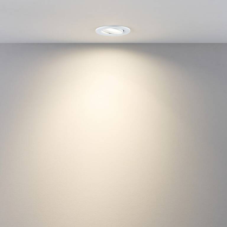 Deko-Light Deko-Light, Einbaustrahler, Surtur Tilt 68, 6 W, DIM, 2700/3000/4000 K, Weiß, 520 lm, Eingangsspannung: 220-240 V/AC, Polycarbonat, IP 20, IP 44