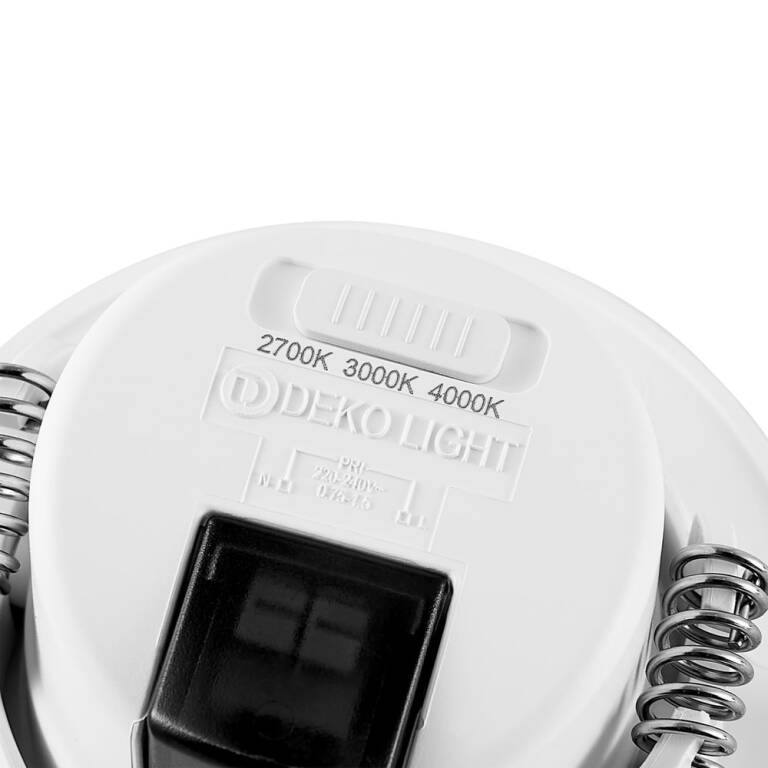 Deko-Light Deko-Light, Einbaustrahler, Surtur Tilt 68, 6 W, DIM, 2700/3000/4000 K, Weiß, 520 lm, Eingangsspannung: 220-240 V/AC, Polycarbonat, IP 20, IP 44