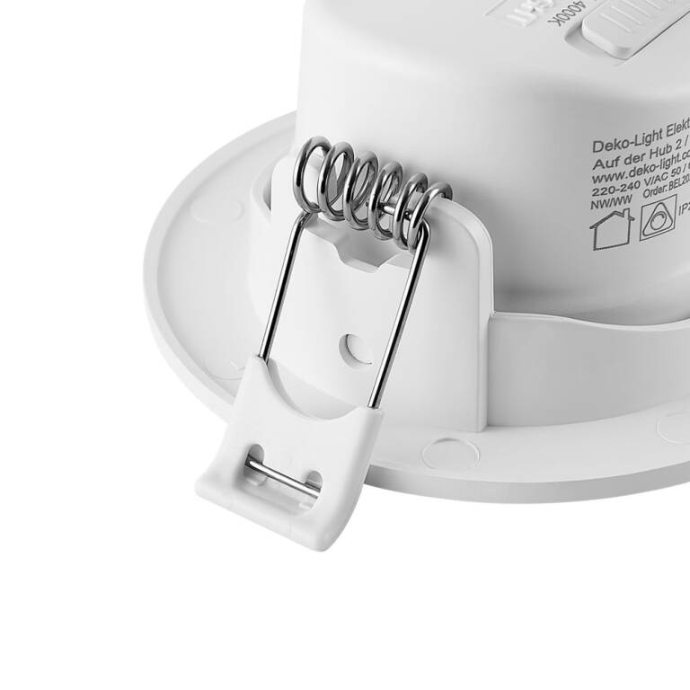 Deko-Light Deko-Light, Einbaustrahler, Surtur Tilt 68, 6 W, DIM, 2700/3000/4000 K, Weiß, 520 lm, Eingangsspannung: 220-240 V/AC, Polycarbonat, IP 20, IP 44