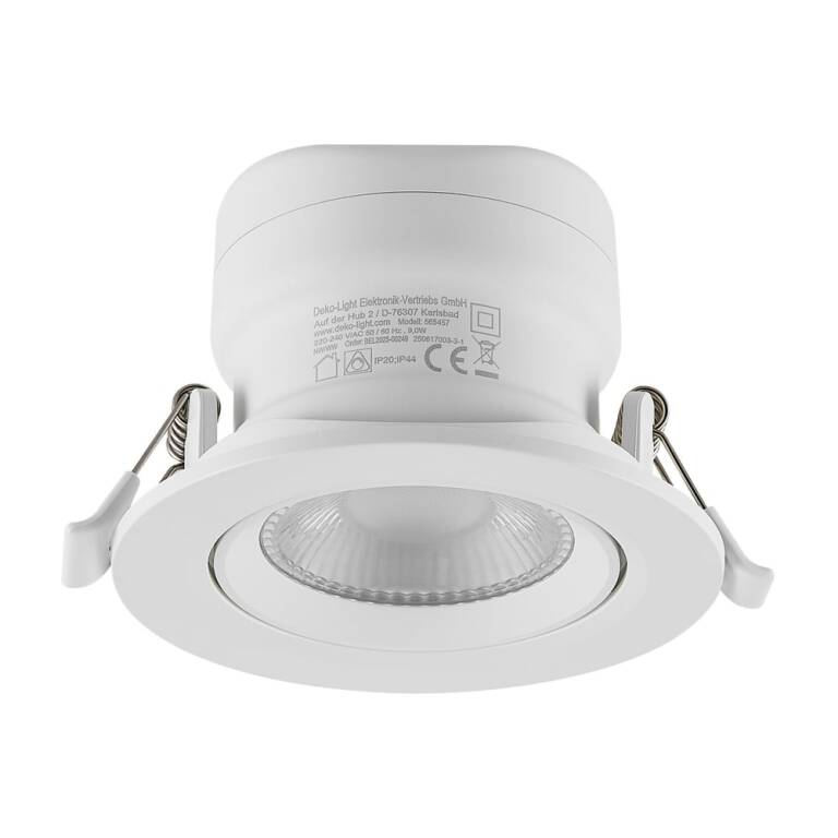 Deko-Light Deko-Light, Einbaustrahler, Surtur Tilt 83, 9 W, DIM, 2700/3000/4000 K, Weiß, 900 lm, Eingangsspannung: 220-240 V/AC, Polycarbonat, Polyamid, IP 20, IP 44