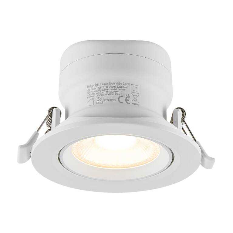 Deko-Light Deko-Light, Einbaustrahler, Surtur Tilt 83, 9 W, DIM, 2700/3000/4000 K, Weiß, 900 lm, Eingangsspannung: 220-240 V/AC, Polycarbonat, Polyamid, IP 20, IP 44