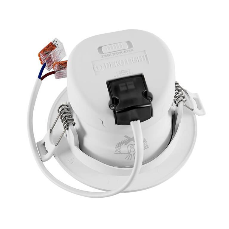 Deko-Light Deko-Light, Einbaustrahler, Surtur Tilt 83, 9 W, DIM, 2700/3000/4000 K, Weiß, 900 lm, Eingangsspannung: 220-240 V/AC, Polycarbonat, Polyamid, IP 20, IP 44