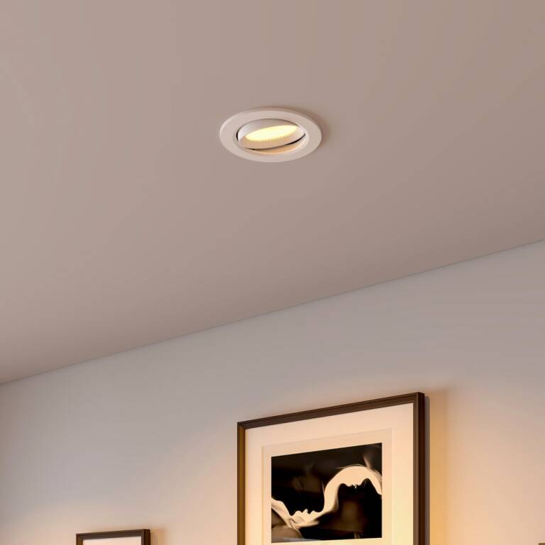 Deko-Light Deko-Light, Einbaustrahler, Surtur Tilt 83, 9 W, DIM, 2700/3000/4000 K, Weiß, 900 lm, Eingangsspannung: 220-240 V/AC, Polycarbonat, Polyamid, IP 20, IP 44