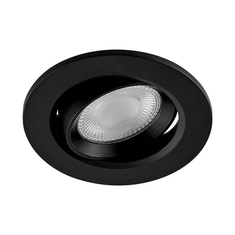 Deko-Light Deko-Light, Einbaustrahler, Surtur Tilt 68, 6 W, DIM, 2700/3000/4000 K, Schwarz, 520 lm, Eingangsspannung: 220-240 V/AC, Polycarbonat, IP 20, IP 44