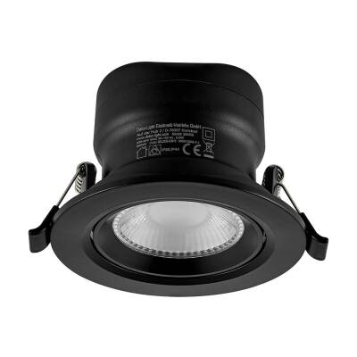 Deko-Light Deko-Light, Einbaustrahler, Surtur Tilt 83, 9 W, DIM, 2700/3000/4000 K, Schwarz, 900 lm, Eingangsspannung: 220-240 V/AC, Polycarbonat, Polyamid, IP 20, IP 44