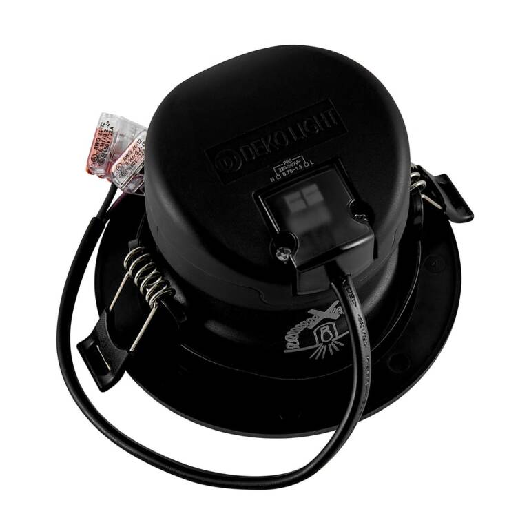 Deko-Light Deko-Light, Einbaustrahler, Surtur Tilt 83, 9 W, DTW, 1800-2700 K, Schwarz, 360 lm, Eingangsspannung: 220-240 V/AC, Polycarbonat, Polyamid, IP 20, IP 44