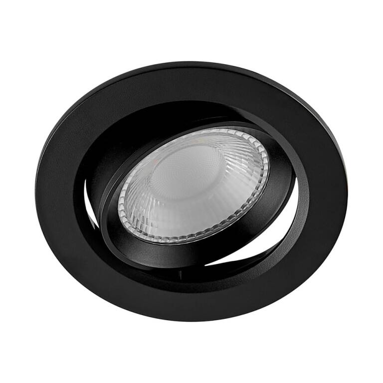 Deko-Light Deko-Light, Einbaustrahler, Surtur Tilt 83, 9 W, DTW, 1800-2700 K, Schwarz, 360 lm, Eingangsspannung: 220-240 V/AC, Polycarbonat, Polyamid, IP 20, IP 44