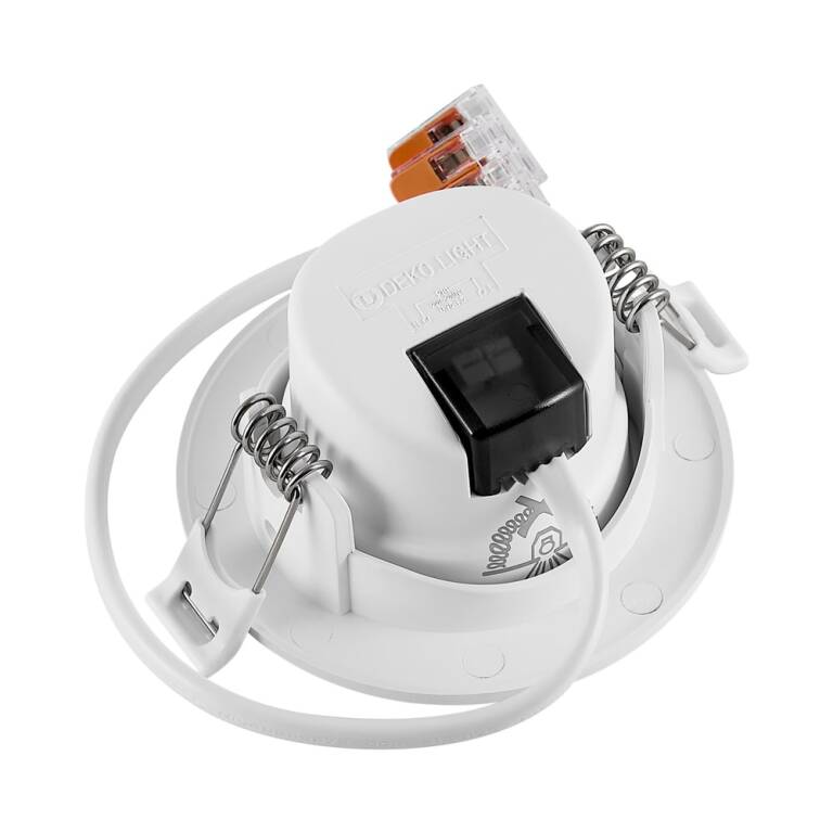 Deko-Light Deko-Light, Einbaustrahler, Surtur Tilt 68, 6 W, DTW, 1800-2700 K, Weiß, 230 lm, Eingangsspannung: 220-240 V/AC, Polycarbonat, IP 20, IP 44