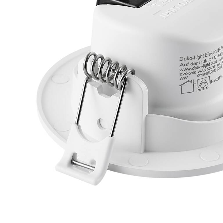 Deko-Light Deko-Light, Einbaustrahler, Surtur Tilt 68, 6 W, DTW, 1800-2700 K, Weiß, 230 lm, Eingangsspannung: 220-240 V/AC, Polycarbonat, IP 20, IP 44