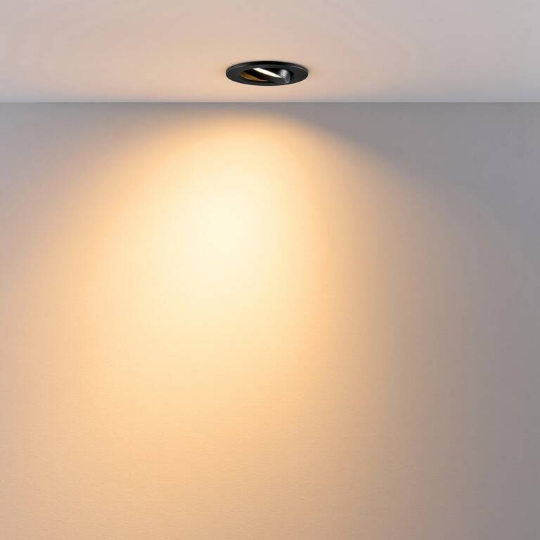 Deko-Light Deko-Light, Einbaustrahler, Surtur Tilt 68, 6 W, DTW, 1800-2700 K, Schwarz, 230 lm, Eingangsspannung: 220-240 V/AC, Polycarbonat, IP 20, IP 44