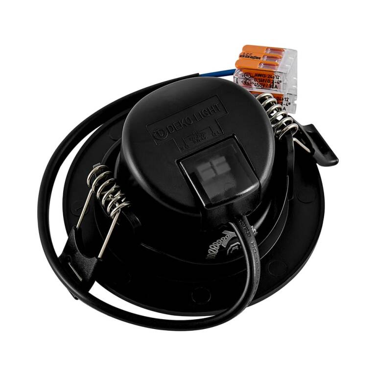 Deko-Light Deko-Light, Einbaustrahler, Surtur Tilt 68, 6 W, DTW, 1800-2700 K, Schwarz, 230 lm, Eingangsspannung: 220-240 V/AC, Polycarbonat, IP 20, IP 44