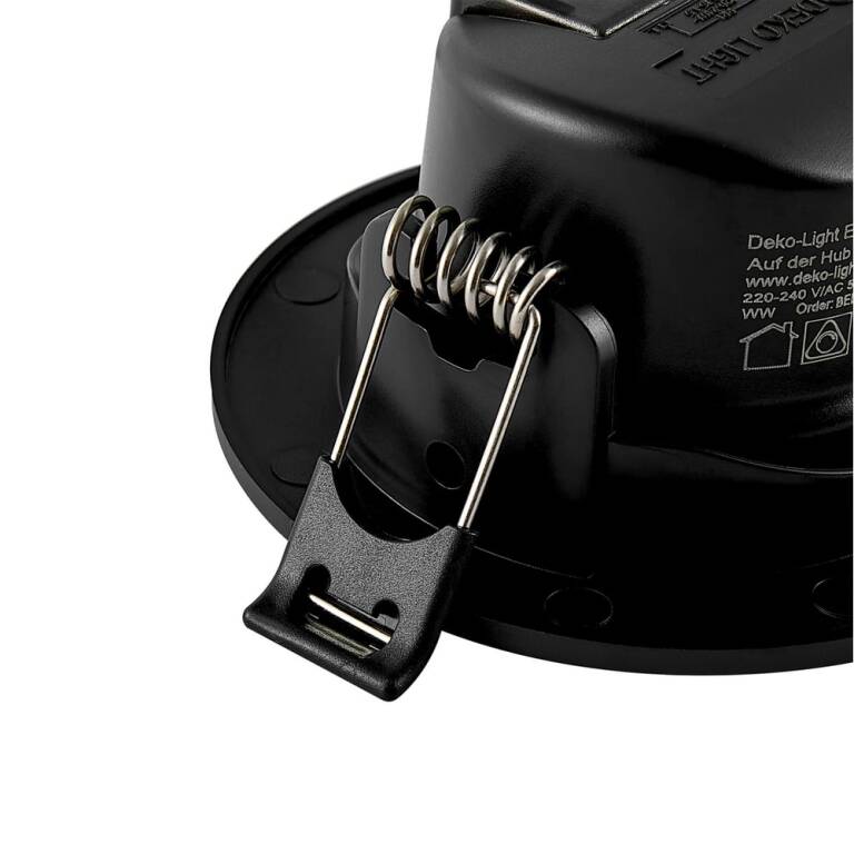 Deko-Light Deko-Light, Einbaustrahler, Surtur Tilt 68, 6 W, DTW, 1800-2700 K, Schwarz, 230 lm, Eingangsspannung: 220-240 V/AC, Polycarbonat, IP 20, IP 44