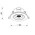 Deko-Light, Einbaustrahler, Surtur Tilt 68, 6 W, DTW, 1800-2700 K, Schwarz, 230 lm, Eingangsspannung: 220-240 V/AC, Polycarbonat, IP 20, IP 44