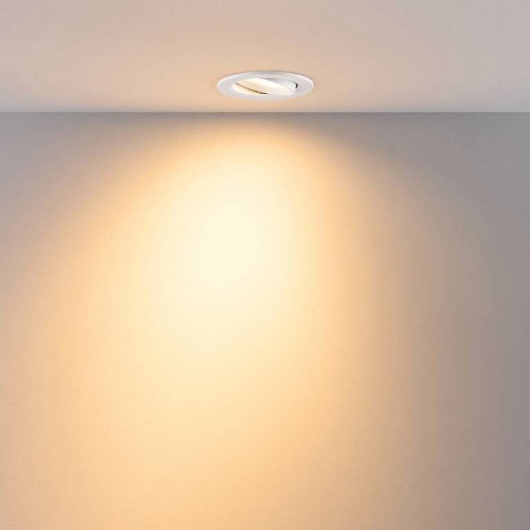 Deko-Light Deko-Light, Einbaustrahler, Surtur Tilt 83, 9 W, DTW, 1800-2700 K, Weiß, 360 lm, Eingangsspannung: 220-240 V/AC, Polycarbonat, Polyamid, IP 20, IP 44