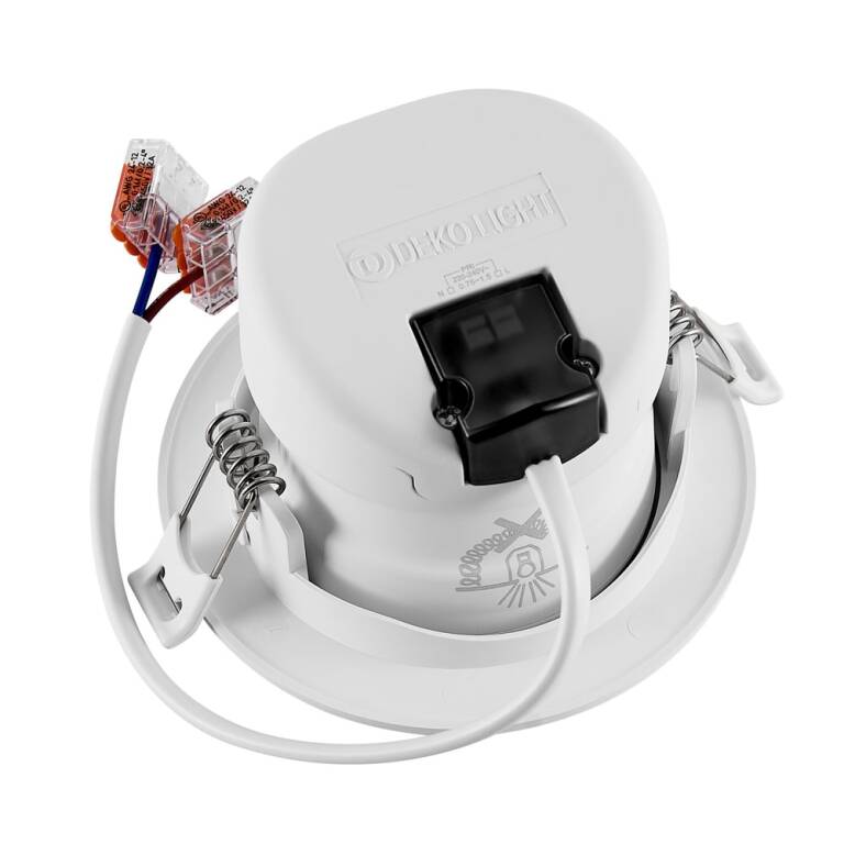 Deko-Light Deko-Light, Einbaustrahler, Surtur Tilt 83, 9 W, DTW, 1800-2700 K, Weiß, 360 lm, Eingangsspannung: 220-240 V/AC, Polycarbonat, Polyamid, IP 20, IP 44