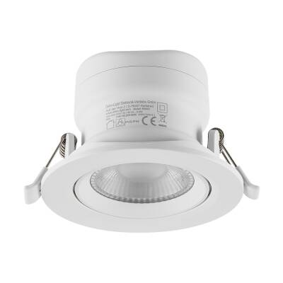 Deko-Light Deko-Light, Einbaustrahler, Surtur Tilt 83, 9 W, DTW, 1800-2700 K, Weiß, 360 lm, Eingangsspannung: 220-240 V/AC, Polycarbonat, Polyamid, IP 20, IP 44
