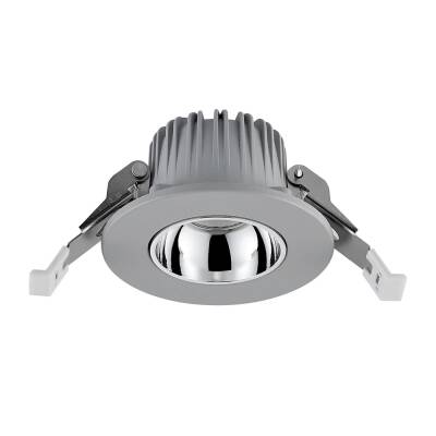 Deko-Light Deko-Light, Einbaustrahler, Tarvos 68, 7 W, 3000 K, 45 Grad, Hellgrau, 870 lm, Eingangsspannung: 220-240 V/AC, Aluminium, IP 20