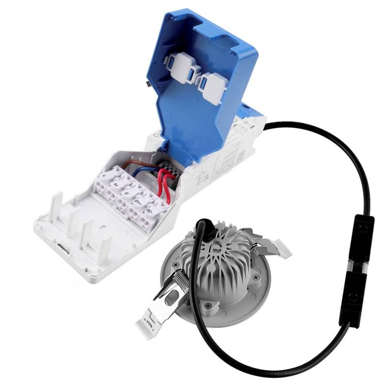Deko-Light Deko-Light, Einbaustrahler, Tarvos 68, 7 W, DALI, 4000 K, 45 Grad, Hellgrau, 905 lm, Eingangsspannung: 220-240 V/AC, Aluminium, IP 20