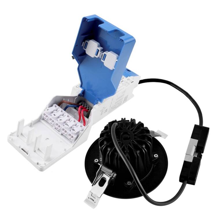 Deko-Light Deko-Light, Einbaustrahler, Tarvos 100, 10,5 W, DALI, 2700 K, 45 Grad, Schwarz, 1290 lm, Eingangsspannung: 220-240 V/AC, Aluminium, IP 20