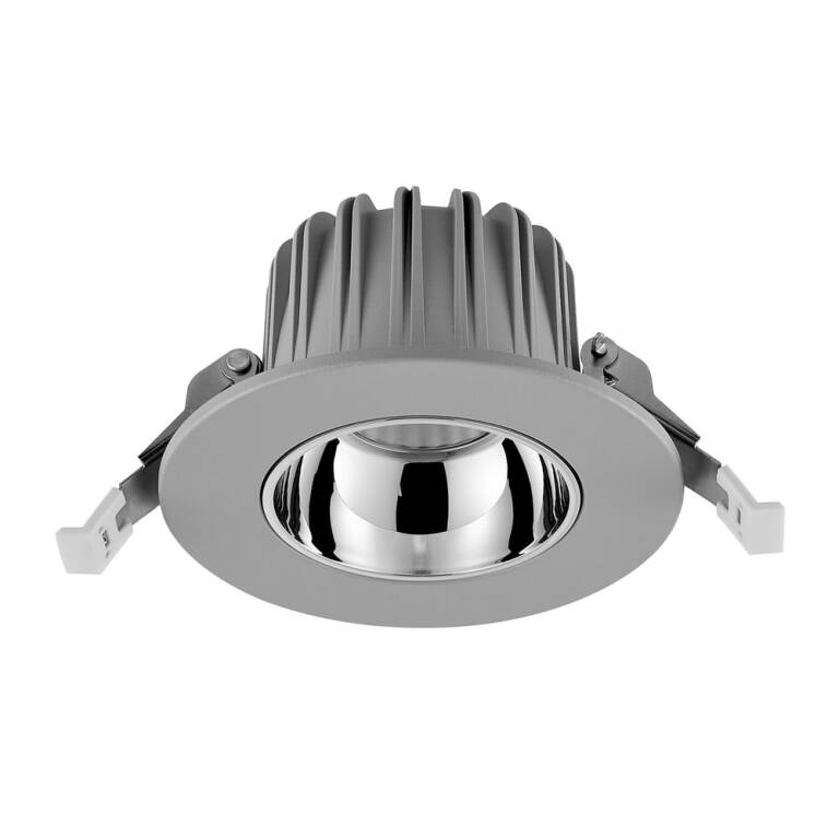 Deko-Light Deko-Light, Einbaustrahler, Tarvos 100, 10,5 W, 3000 K, 45 Grad, Hellgrau, 1310 lm, Eingangsspannung: 220-240 V/AC, Aluminium, IP 20