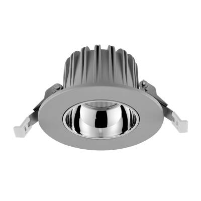 Deko-Light Deko-Light, Einbaustrahler, Tarvos 100, 10,5 W, 3000 K, 45 Grad, Hellgrau, 1310 lm, Eingangsspannung: 220-240 V/AC, Aluminium, IP 20